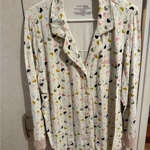 Soma Cool Nights Pajama Top with Pattern